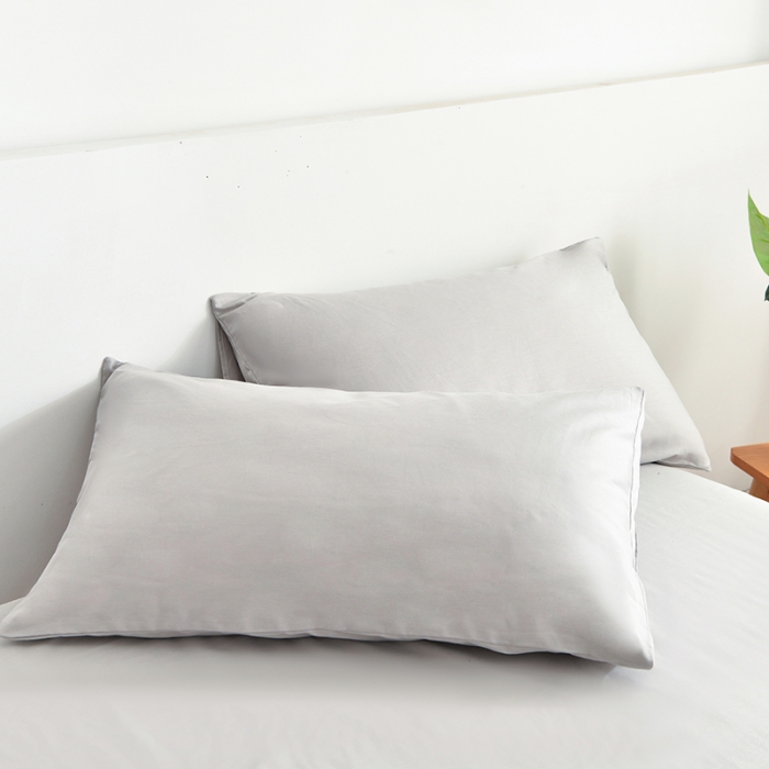 91家纺网 家纺一手货源 找家纺 极梦新款40支喷气全棉纯色四件套 浅灰