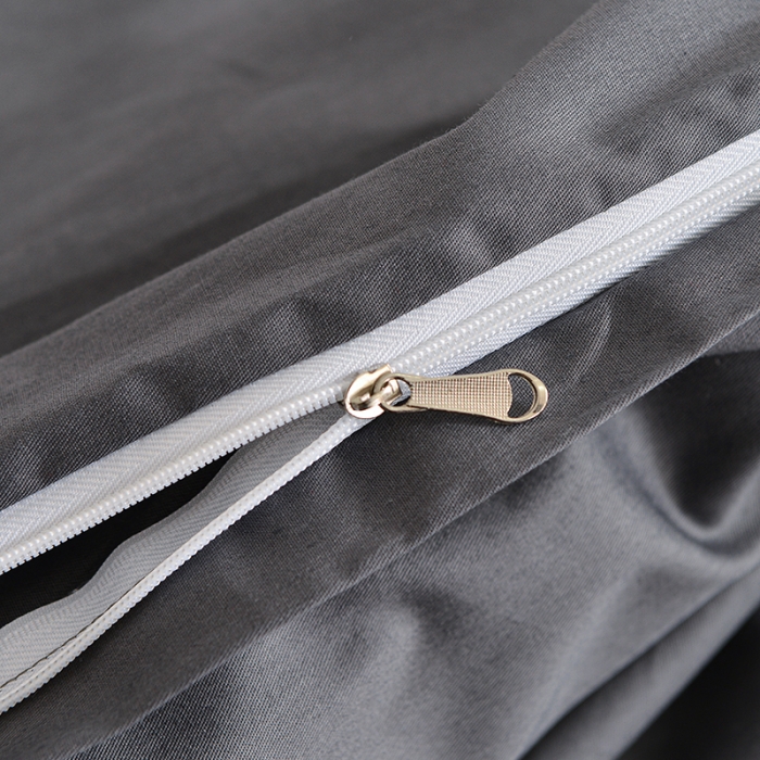 91家纺网 家纺一手货源 找家纺 极梦 40支喷气全棉纯色四件套深灰