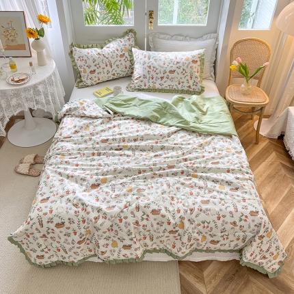 91家纺网 家纺一手货源 找家纺 （总）有货 2022新款至臻13372全棉大豆被夏凉被春秋被