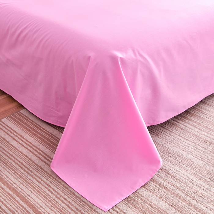 91家纺网 家纺一手货源 找家纺 极梦家纺（支持定制） 2025新款40支13372全棉单床单 粉紫