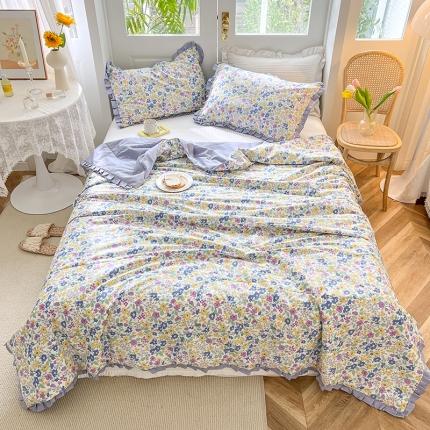 91家纺网 家纺一手货源 找家纺 有货 2022新款至臻13372全棉大豆被夏凉被春秋被漫时光