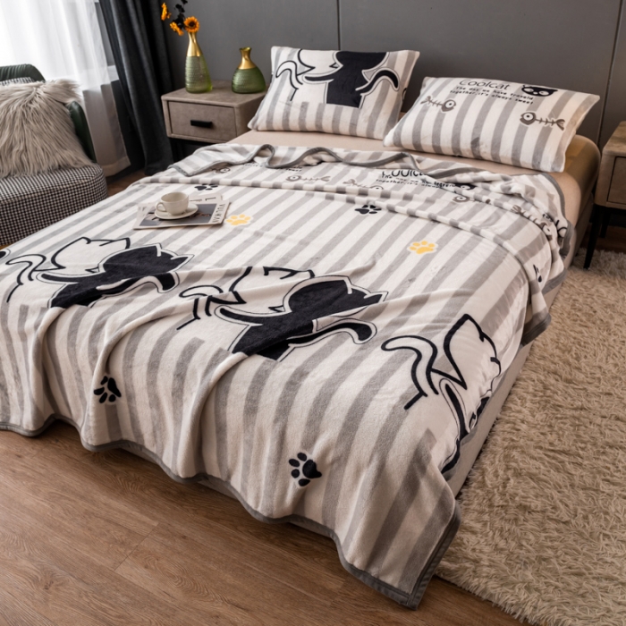 91家纺网 家纺一手货源 找家纺 （总）慕尚 2025新款雪貂绒四季毛毯