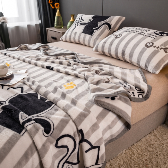 91家纺网 家纺一手货源 找家纺 （总）慕尚 2025新款雪貂绒四季毛毯