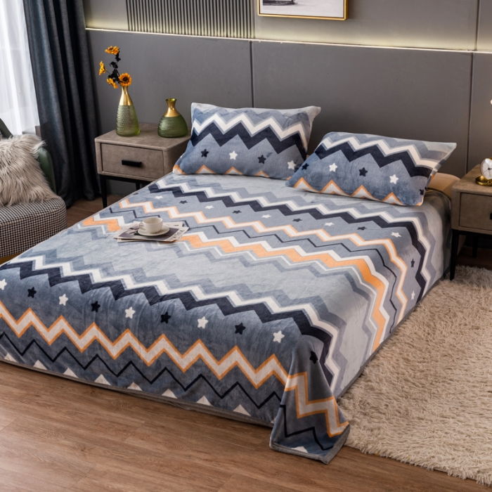 91家纺网 家纺一手货源 找家纺 慕尚 2025新款雪貂绒四季毛毯 波希米亚