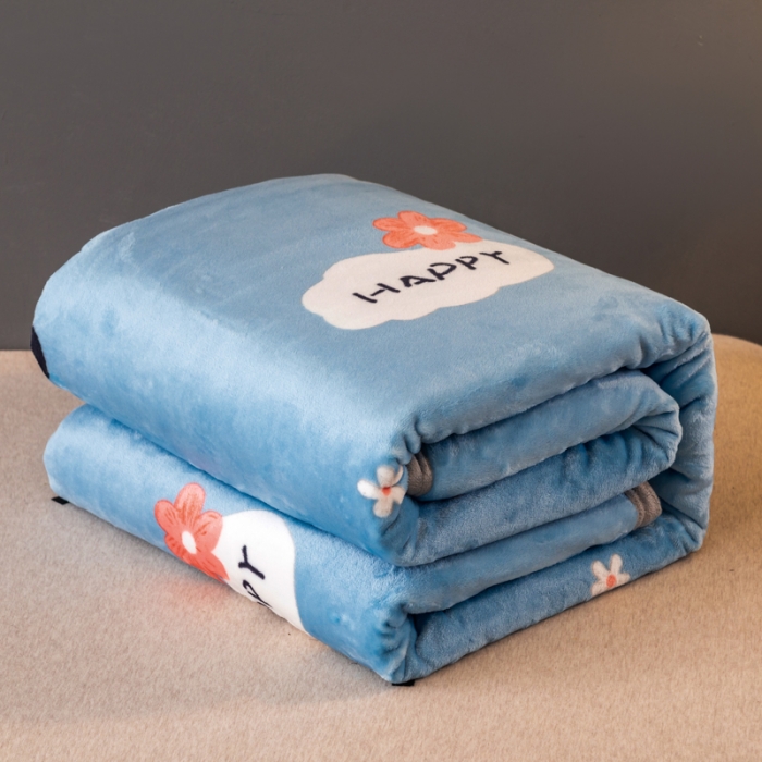 91家纺网 家纺一手货源 找家纺 慕尚 2025新款雪貂绒四季毛毯 小象