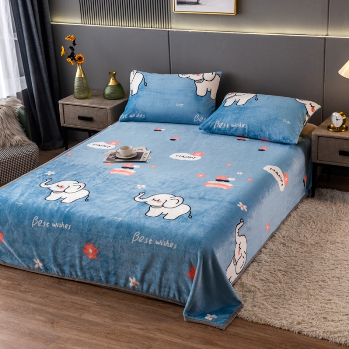 91家纺网 家纺一手货源 找家纺 慕尚 2025新款雪貂绒四季毛毯 小象