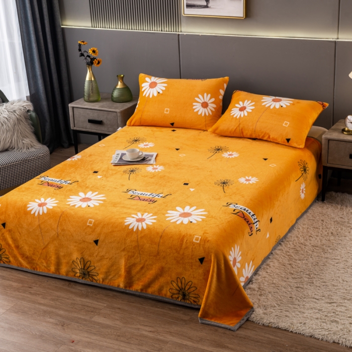 91家纺网 家纺一手货源 找家纺 慕尚 2025新款雪貂绒四季毛毯 幸运花