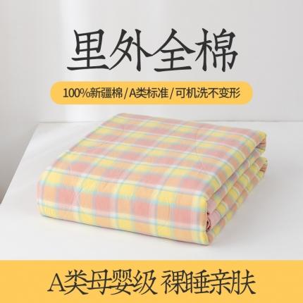 91家纺网 家纺一手货源 找家纺 （总）莱宁被业 2023新款a类全棉色织水洗棉夏被四件套