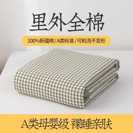 91家纺网 家纺一手货源 找家纺 （总）莱宁被业 2023新款a类全棉色织水洗棉夏被四件套