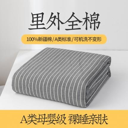 91家纺网 家纺一手货源 找家纺 （总）莱宁被业 2023新款a类全棉色织水洗棉夏被四件套