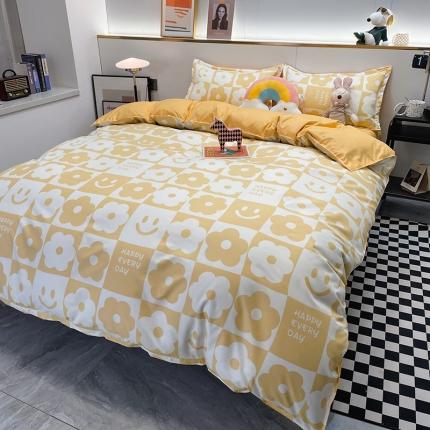 91家纺网 家纺一手货源 找家纺 （总）宏源家纺 2022新款亲肤棉印花四件套