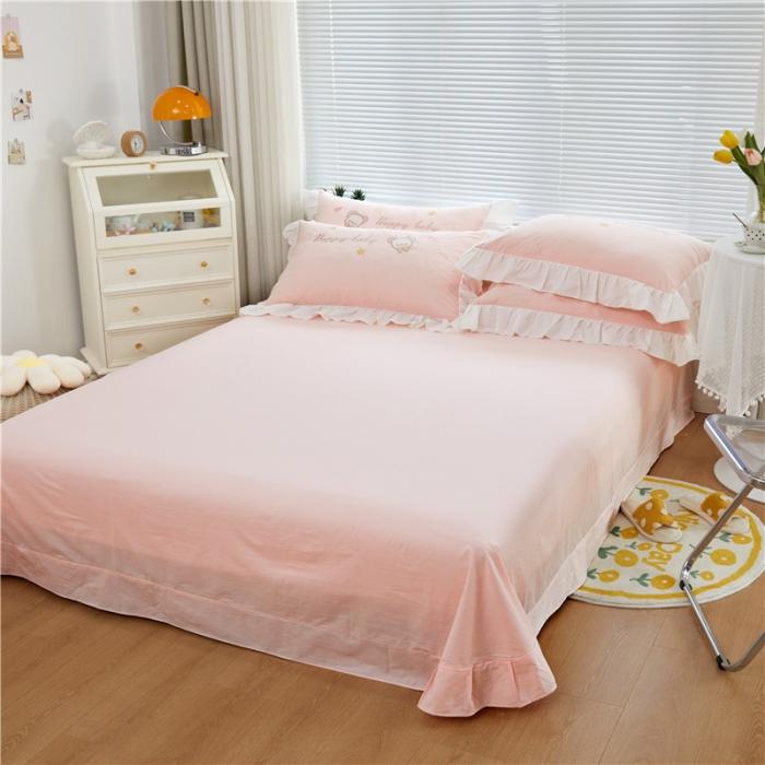 91家纺网 家纺一手货源 找家纺 （总）亲亲公主2025全棉水洗棉卡通可爱风刺绣四件套