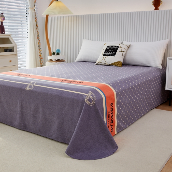 91家纺网 家纺一手货源 找家纺 杜先生 2023新款全棉加厚喷气活性磨毛圆角床单 魅力生活-灰