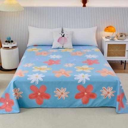 91家纺网 家纺一手货源 找家纺 （总）杜先生 2023新款全棉加厚喷气活性磨毛直角床单