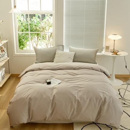 91家纺网 家纺一手货源 找家纺 新款纯色单被套 暮色灰