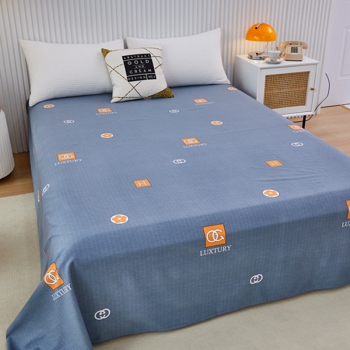 91家纺网 家纺一手货源 找家纺 杜先生 2023新款全棉加厚喷气活性磨毛直角床单 景晨-灰