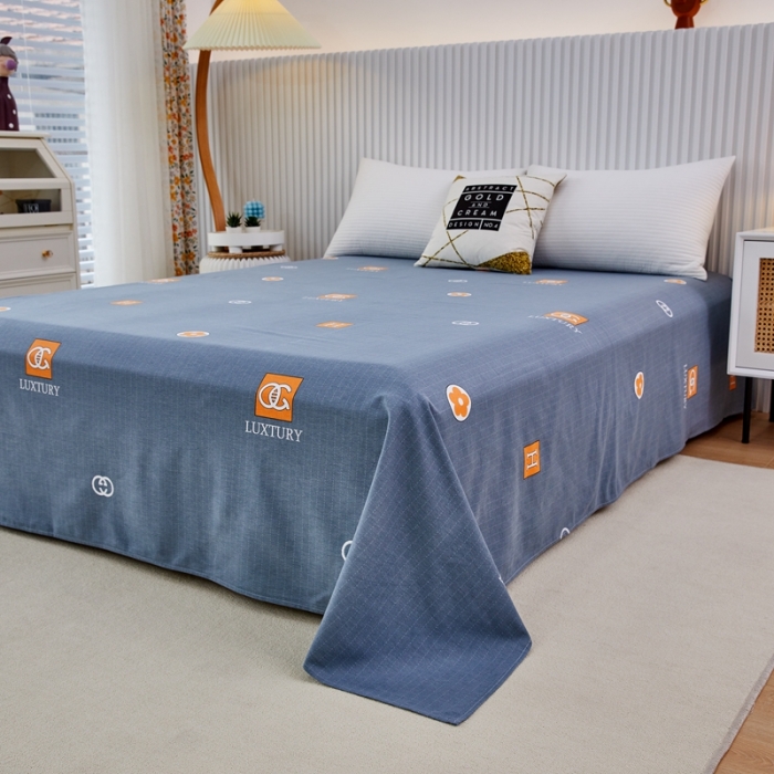 91家纺网 家纺一手货源 找家纺 杜先生 2023新款全棉加厚喷气活性磨毛直角床单 景晨-灰