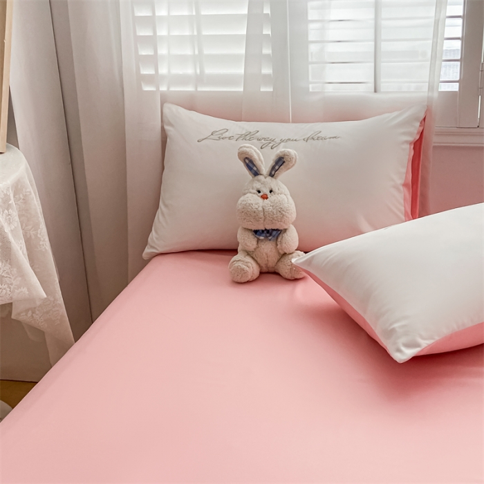 91家纺网 家纺一手货源 找家纺 眠帛 2022新款柔丝棉绣花四件套 繁花奶白