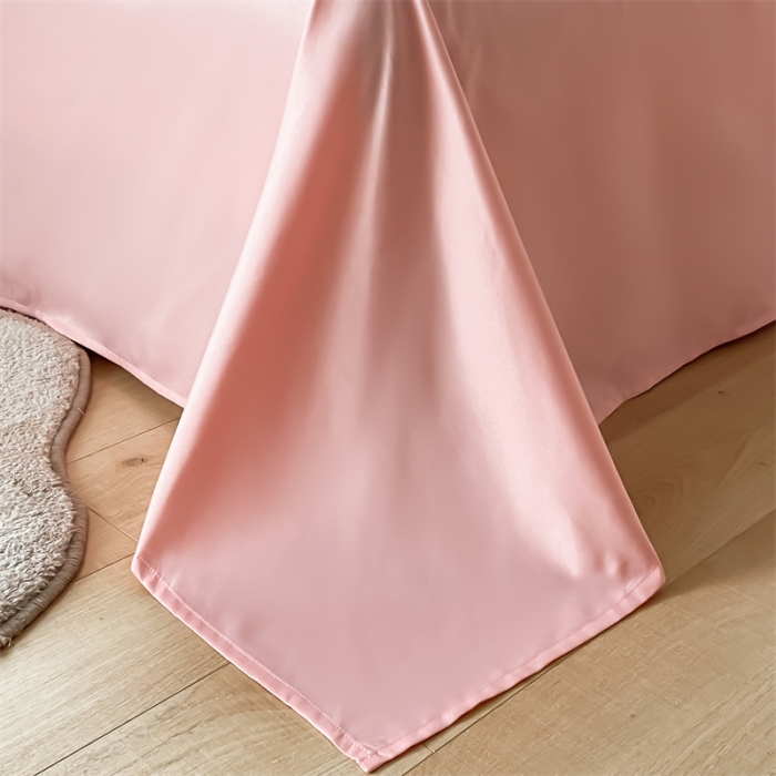 91家纺网 家纺一手货源 找家纺 眠帛 2022新款柔丝棉绣花四件套 繁花奶白