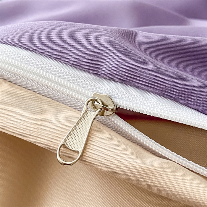 91家纺网 家纺一手货源 找家纺 眠帛 2022新款柔丝棉绣花四件套 花恋优雅紫