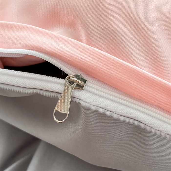 91家纺网 家纺一手货源 找家纺 眠帛 2022新款柔丝棉绣花四件套 伊町奶油粉