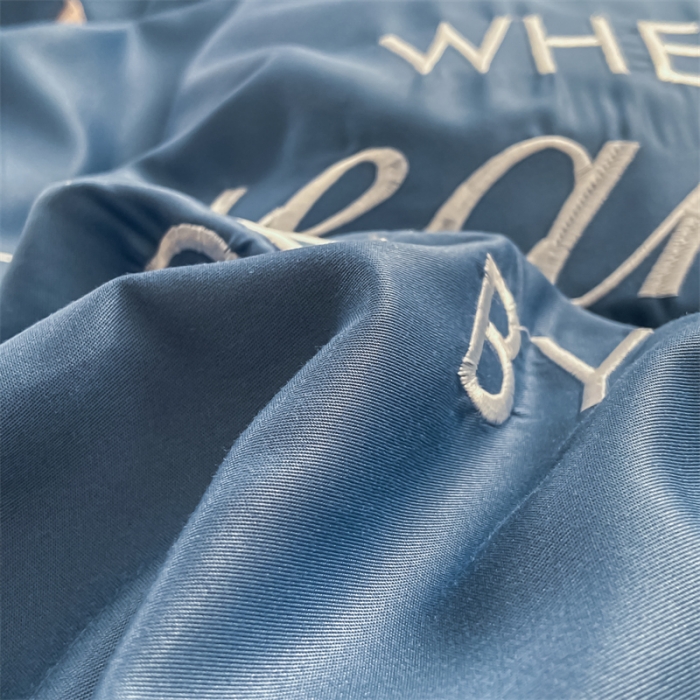 91家纺网 家纺一手货源 找家纺 眠帛 2022新款柔丝棉绣花四件套 伊洛宾利兰