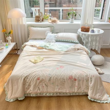 91家纺网 家纺一手货源 找家纺 （总）2024兄弟坊天竺棉刺绣大豆棉夏被夏凉被