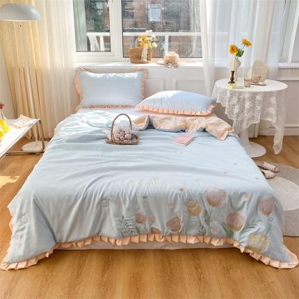 91家纺网 家纺一手货源 找家纺 （总）2024兄弟坊天竺棉刺绣大豆棉夏被夏凉被