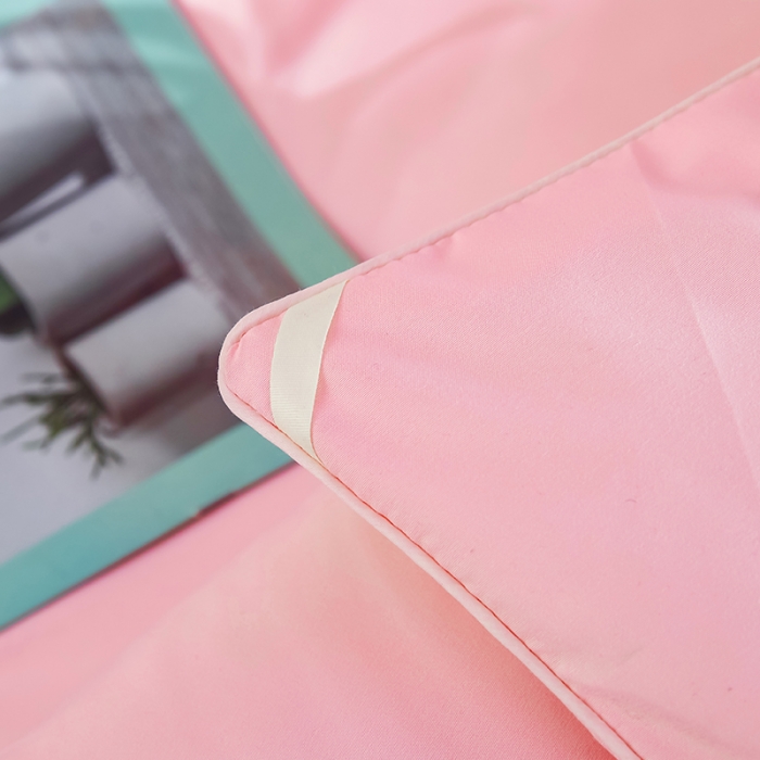 91家纺网 家纺一手货源 找家纺 丽卡家纺 2023新款春款蚕蛹棉蛋白春秋大豆被 蚕蛹棉蛋白大豆春秋被-粉