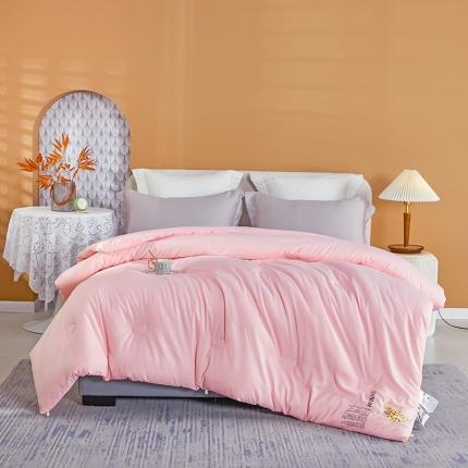 91家纺网 家纺一手货源 找家纺 丽卡家纺 2023新款大豆被春秋被-相亲相爱 相亲相爱大豆春秋被-粉