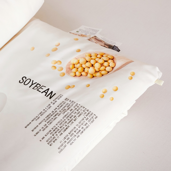 91家纺网 家纺一手货源 找家纺 丽卡家纺 2023新款大豆被春秋被-相亲相爱 相亲相爱大豆春秋被-白