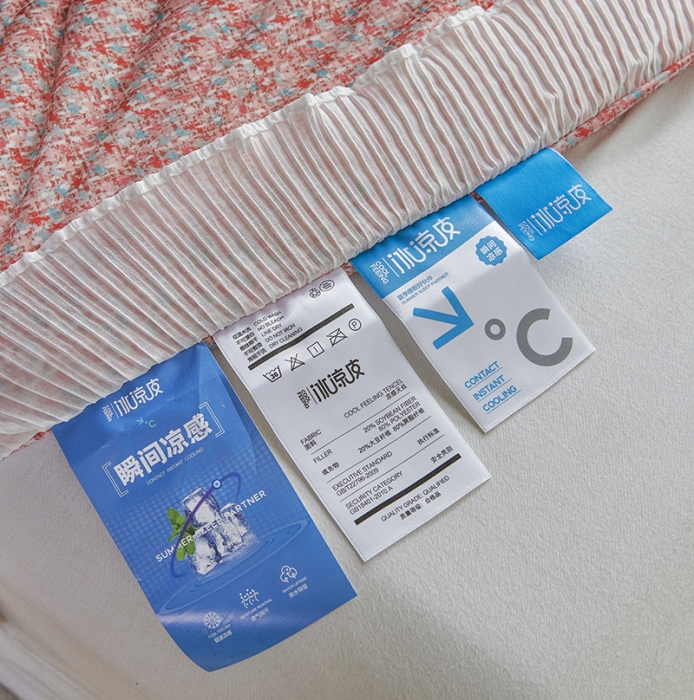 91家纺网 家纺一手货源 找家纺 丽卡家纺 2023新款凉感丝小香风大豆夏被 小香风-温柔粉