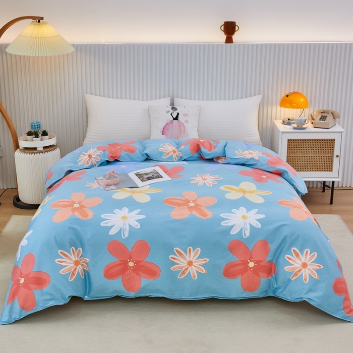 91家纺网 家纺一手货源 找家纺 杜先生 2023新款全棉加厚喷气活性磨毛双针被套