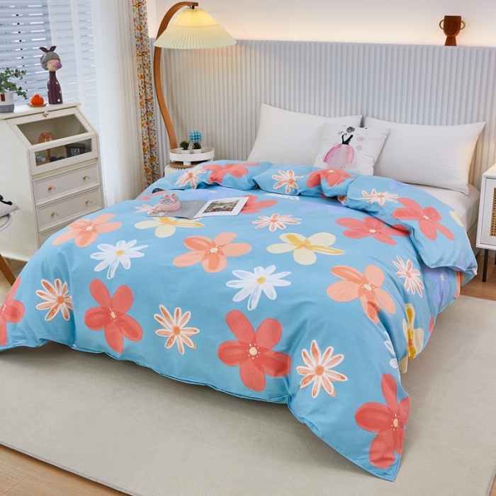 91家纺网 家纺一手货源 找家纺 杜先生 2023新款全棉加厚喷气活性磨毛双针被套