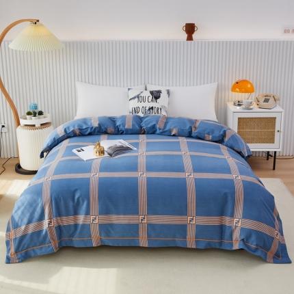 91家纺网 家纺一手货源 找家纺 （总）杜先生 2023新款全棉加厚喷气活性磨毛单被套