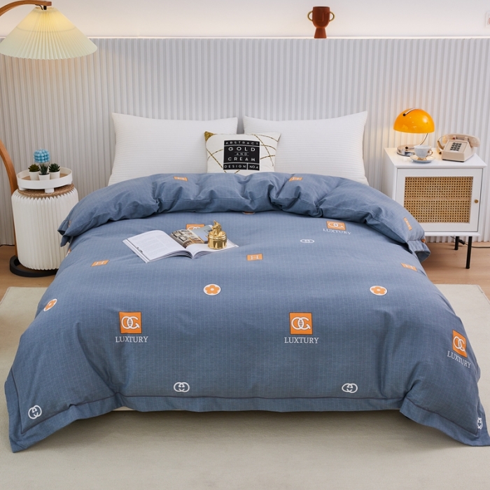 91家纺网 家纺一手货源 找家纺 杜先生 2023新款全棉加厚喷气活性磨毛单被套 景晨-灰