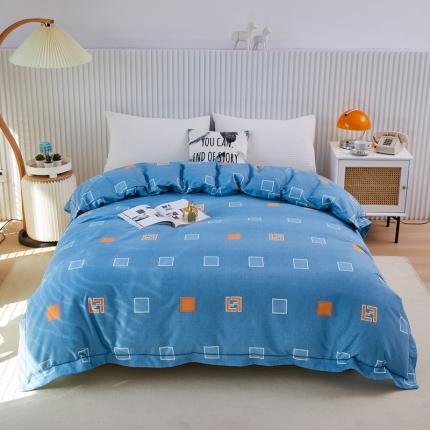 杜先生 2023新款全棉加厚喷气活性磨毛单被套 梦幻空间-蓝