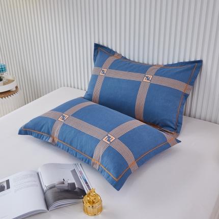 91家纺网 家纺一手货源 找家纺 杜先生新款全棉加厚喷气活性磨毛枕套48*74/对艺术构想-灰