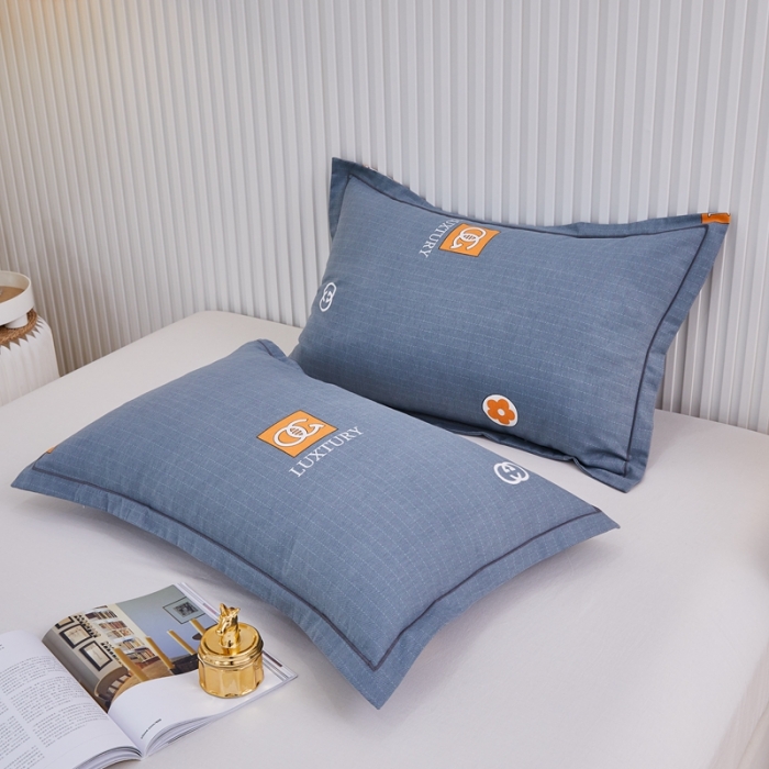 91家纺网 家纺一手货源 找家纺 杜先生 新款全棉加厚喷气活性磨毛枕套48*74/对 景晨-灰