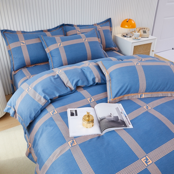 91家纺网 家纺一手货源 找家纺 杜先生 2023新款全棉加厚喷气活性磨毛系列四件套 艺术构想-灰