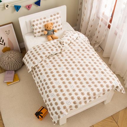 91家纺网 家纺一手货源 找家纺 良佐生活2022新款定制60支卡通儿童被套 小熊欢乐谷