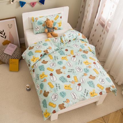 91家纺网 家纺一手货源 找家纺 （总）定制A类60支全棉贡缎卡通儿童小孩被套幼儿被罩1.2米