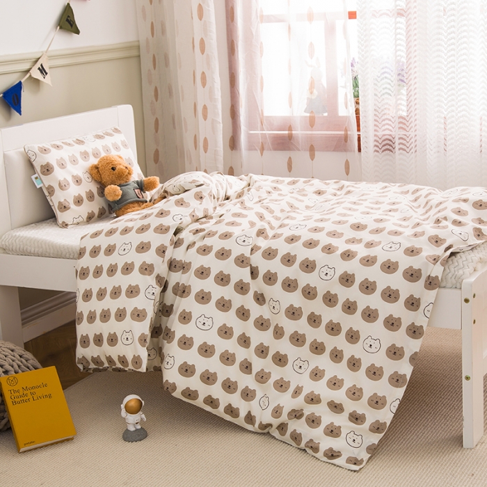 91家纺网 家纺一手货源 找家纺 （总）定制A类60支全棉贡缎卡通儿童小孩被套幼儿被罩1.2米