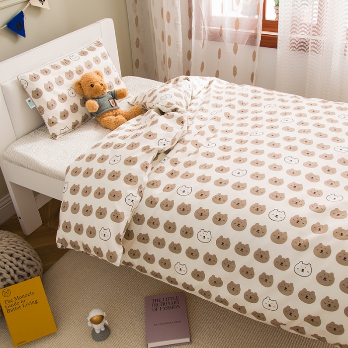 91家纺网 家纺一手货源 找家纺 （总）定制A类60支全棉贡缎卡通儿童小孩被套幼儿被罩1.2米