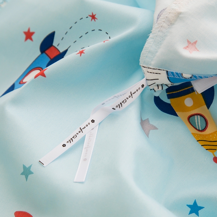 91家纺网 家纺一手货源 找家纺 良佐生活2022新款定制60支卡通儿童被套 火箭