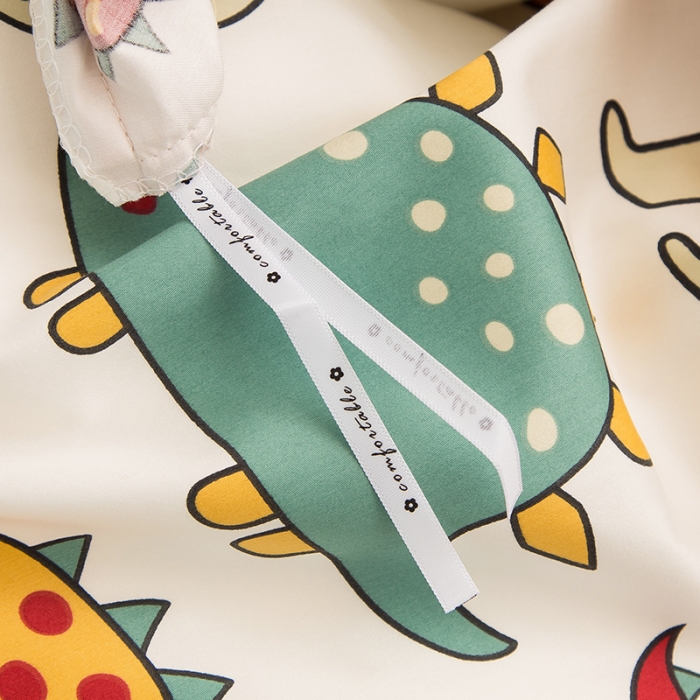 91家纺网 家纺一手货源 找家纺 良佐生活2022新款定制60支卡通儿童被套 恐龙派对