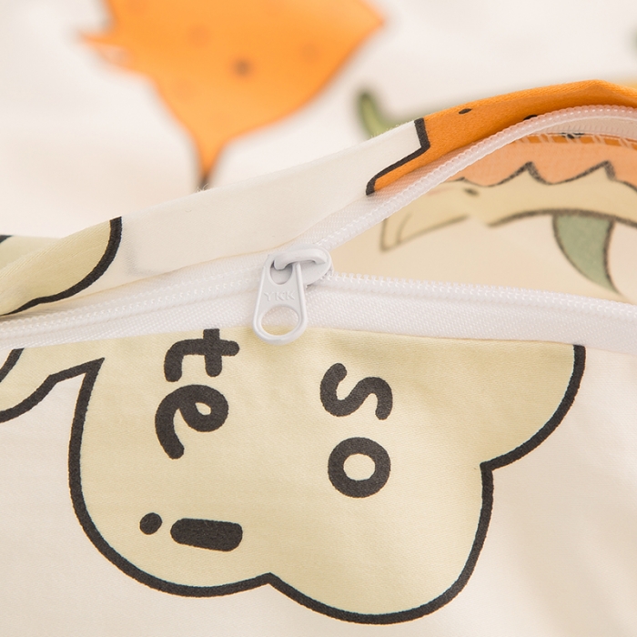 91家纺网 家纺一手货源 找家纺 良佐生活2022新款定制60支卡通儿童被套 恐龙派对