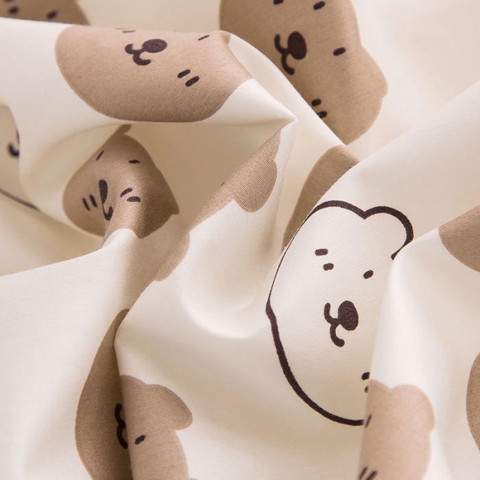 91家纺网 家纺一手货源 找家纺 良佐生活2022新款定制60支卡通儿童被套 小熊欢乐谷