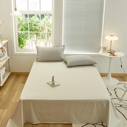 新款纯色单床单 初雪咖