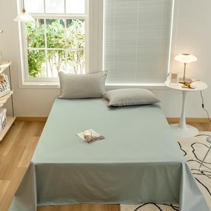 新款纯色单床单 清雅绿